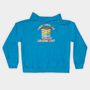 Wanna Make Me a Sandwich? Kawaii Ice Cream Sandwich Kids Hoodie